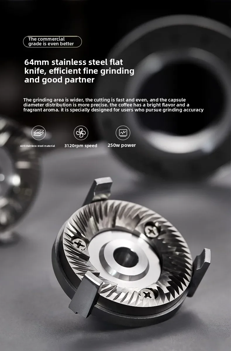 Description Picture 4 of itemNew G9015C Adjustment Wormgear Conical Burr Industrial Professional Manual Espresso Coffee Bean Grinder