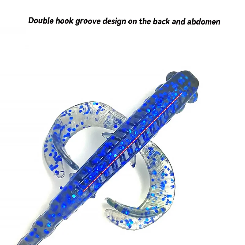 Bazooka Angelköder 65 mm 2,2 g Neuer schwimmender fliegender Fisch T-Schwanz Weichköder Swimbaits Jigging Gummi Künstlicher Hecht Bass Forelle – Detail 4