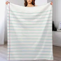 Lined paper Throw Blanket Comforter Warm Large Blankets 1