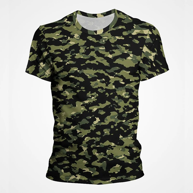 

2022 Summer New Men Women Children 3D Print T shirt Camouflage Clothing T-shirt Boy Girl Harajuku Fashion Streetwear Tops