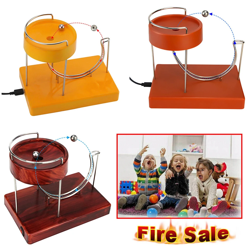 Jouet Machine à Mouvement Perpétuel – Décoration Bureau USB – Modèle Unique – Rouge
