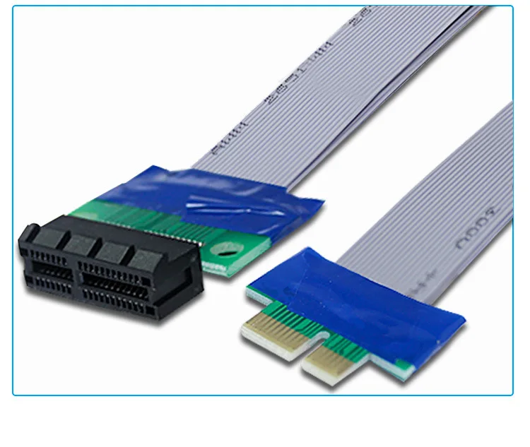 Pci Expres x1 Pci e Riser Extender Extensão Fita Flex Relocalização Cabo