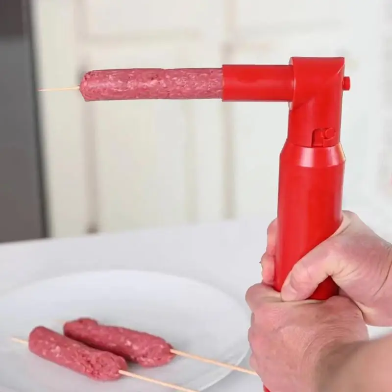 Homemade Sausage Stuffer Kabob Machine Stuffer Dishwasher Safe Manual Sausage Maker for Skewers Kitchen BBQ Salami Make Machine