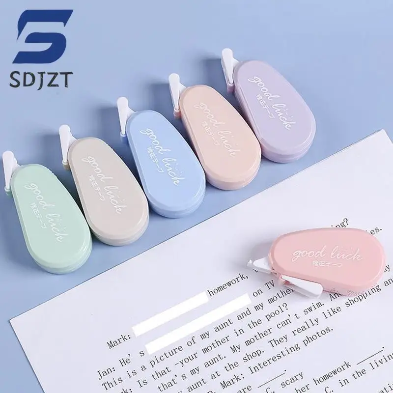 6pcs/set Mini Morandi Color Correction Tape Set School Supplies Stationary 6.7*3.1cm