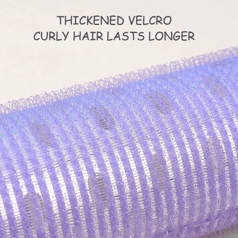 1/4pcs Self-Grip Hair Rollers Heatless Hair Curlers No Heat Bangs Volume Self-adhesive Hook & Loop DIY Styling Tools 4 Size