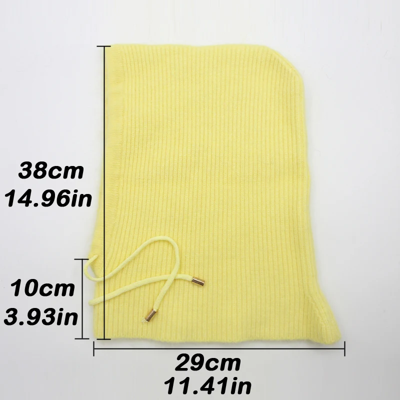 Rabbit Hair Knitted Scarf Hood Hat Women Cashmere Beanies Warm Winter Unisex Balaclava Bib Skiing Outdoor Wool Bonnet knitted hat cap hat