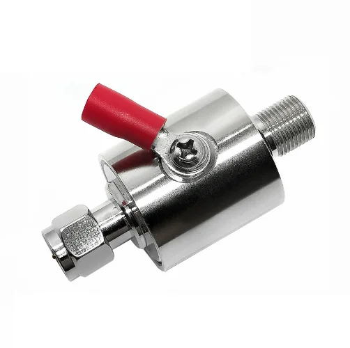 F Maschio A F Femmina 75 Ohm Madre Antenna Scaricatore Di Alimentazione Limitatore Di Sovratensione 0-3Ghz Scaricatore Di Tipo F
