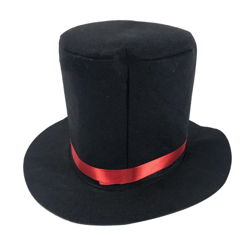 Cappello a cilindro da mago cappello a cilindro nero cappello da mago  cappello da palcoscenico Jazz con bombetta da discoteca di carnevale| | -  AliExpress