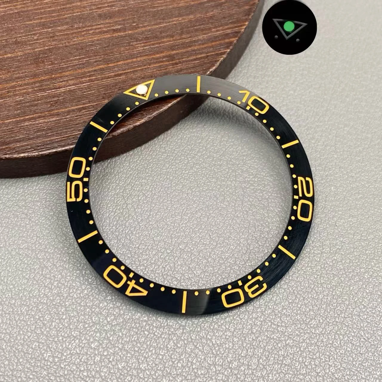 Ceramic Blue-Green Lumi Bezel Insert