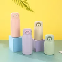 304 Stainless Steel Mini Thermos Cup Portable Small Capacity Pop-up Lock Mug 220/320ml Vacuum Flask Gift 5