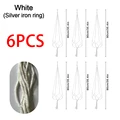 6pcs White