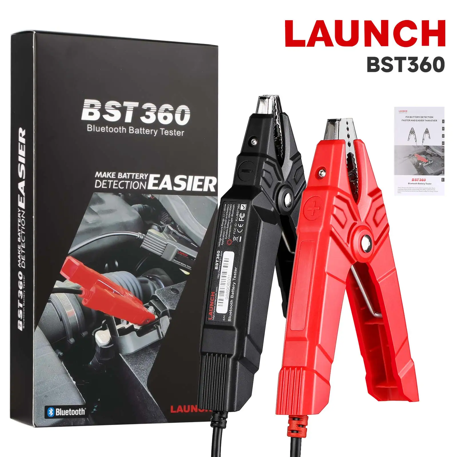 Launch X431 BST360 Bluetooth Battery Tester Used with X-431 PRO GT, X-431 PRO V4.0, X-431 PRO3 V4.0, X-431 PRO5, X-431 PAD V