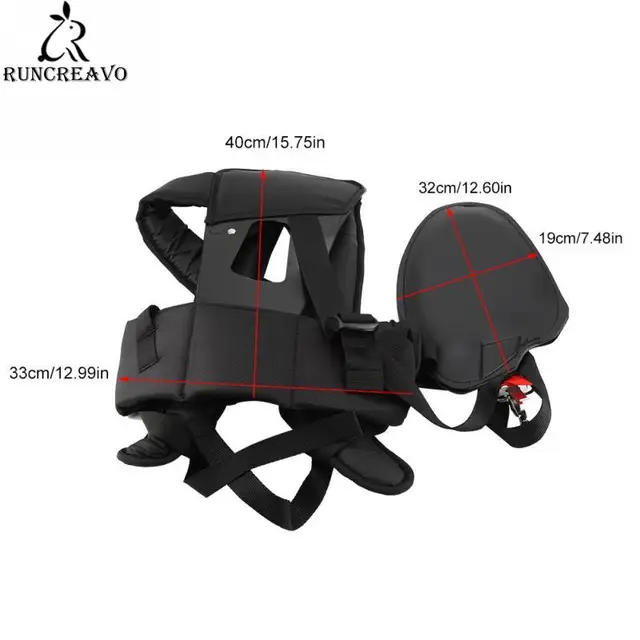 Univerzális Kényelmes Trimmer Dupla Mellű Vállkötegszíj Fűnyíró Nylon M Alakú Öv, Amely Megfelelő Kertkefe Vágóhoz - Image 4