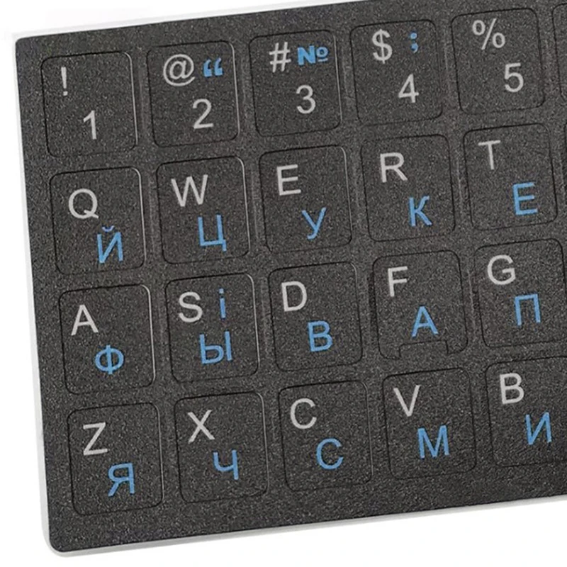 Ukrainian Uzbek Keyboard Sticker Film Mobile Phone Film Yellow Black PVC Adhesive Anti Wear