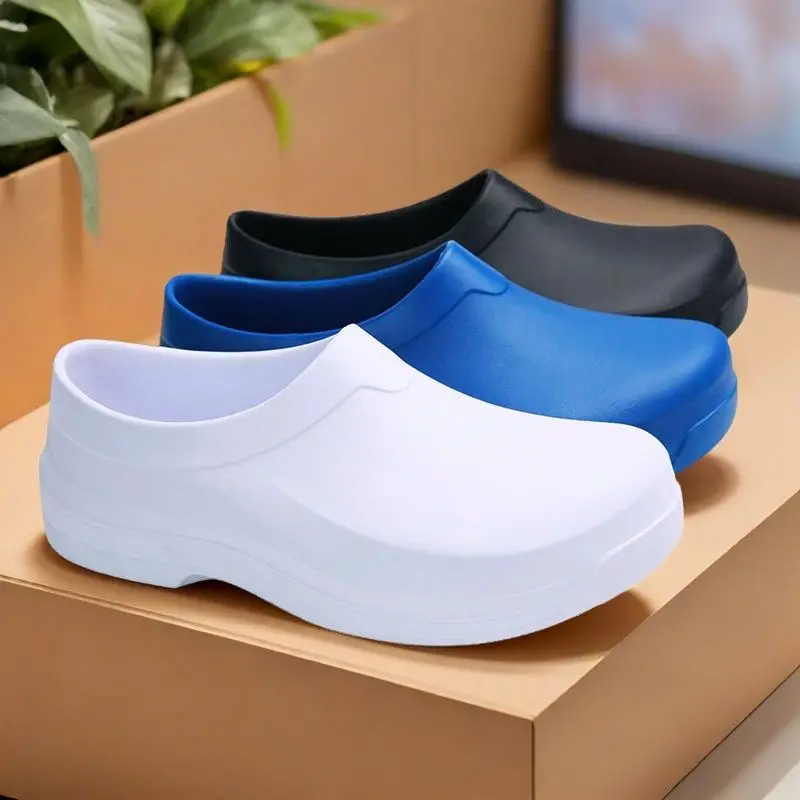 Surgical Shoes, Non-Slip Clogs, Operating Room Slippers, Perforated Shoes, Unisex Laboratory Protective Non-Slip Slippers, Nurse Shoes 4