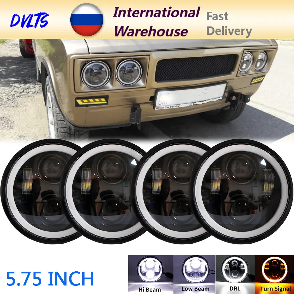 1/2/4pcs Car Motorcycle 5 3/4