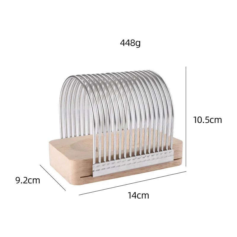 Multifunctional kitchen toast slicer Cheese scutcher Potato vegetable fruit cutter Food grade stainless steel baking tool