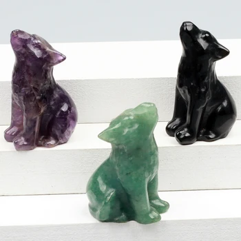 Crystal Wolf Figurine 1