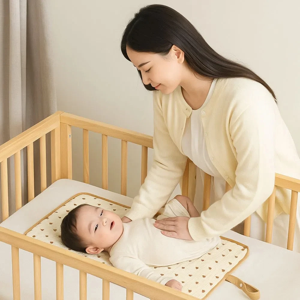 Soft Baby Diaper Changing Pad Strong Absorbent Breathable Infant Diaper Mat Diapering Sheet Hypoallergenic Baby Bed Pad Travel