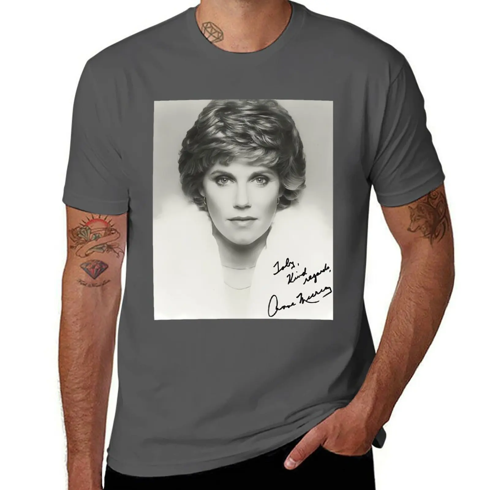 Anne Murray Signed T-Shirt t shirt personalised t shirts for man cotton T-Shirt