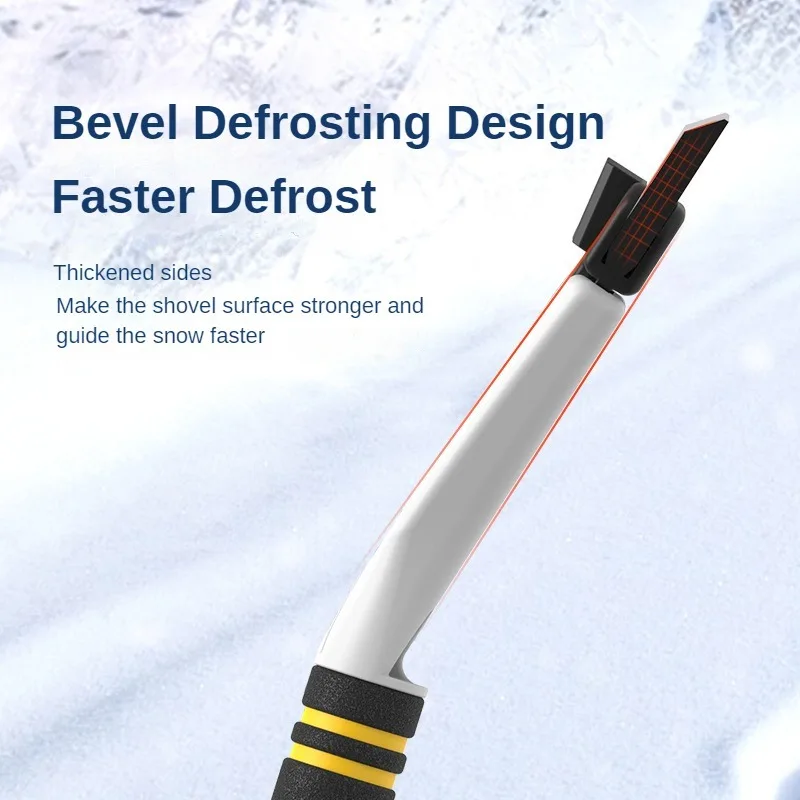 EAFC 1PCS Car Snow Shovel Brush Non Slip Sturdy Ice Scraper Durable Portable Window Removal Ice Cleaning Tool for AUTO SUV
