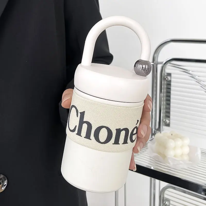 316 Stainless Steel Coffee Tumbler 400ml Insulated Travel Mug for Women Leakproof Vacuum Flask Minimalist Hot/Cold Gift Cup