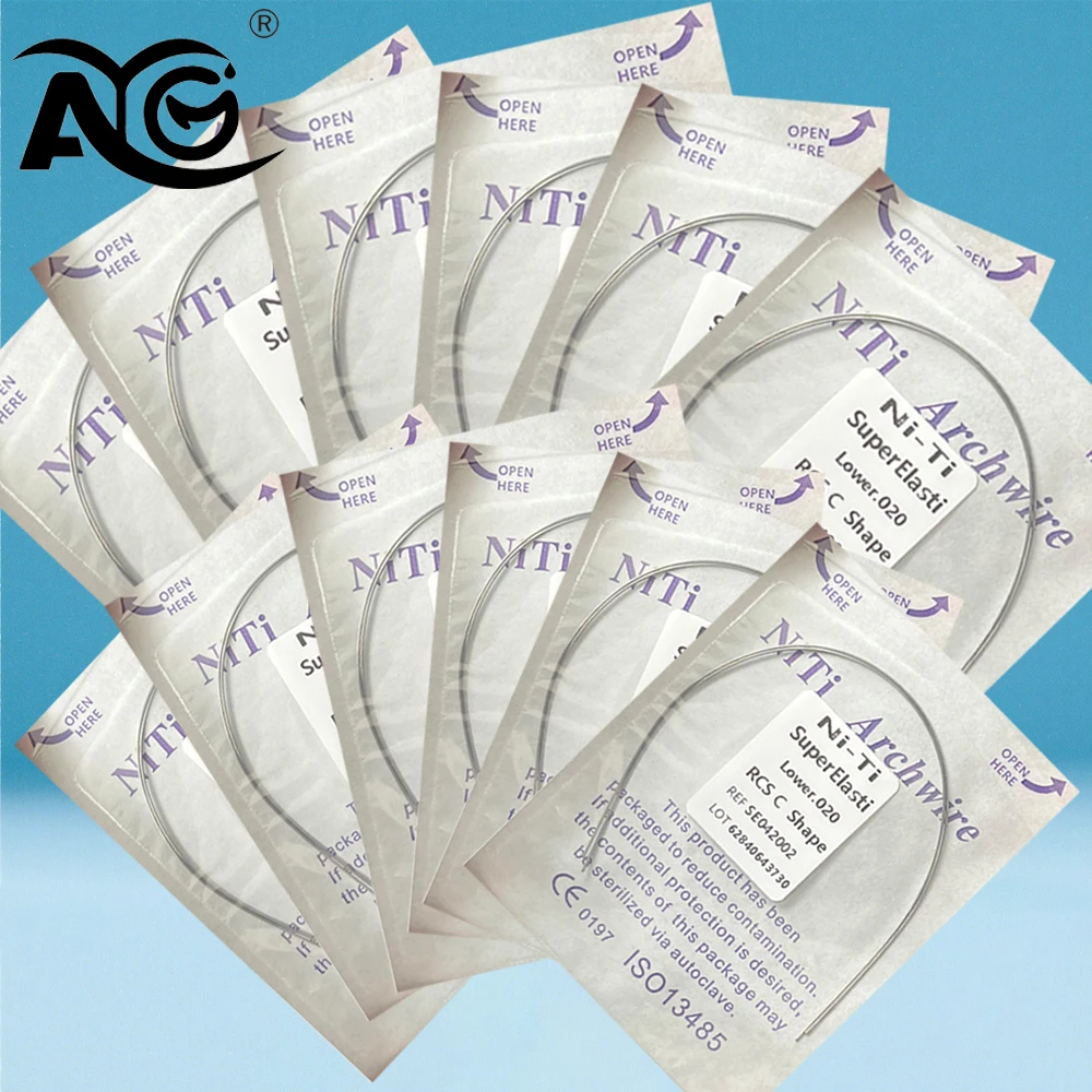 Fils d'arc dentaire AG, courbe inverse orthodontique de Spee NiTi RCS S ...