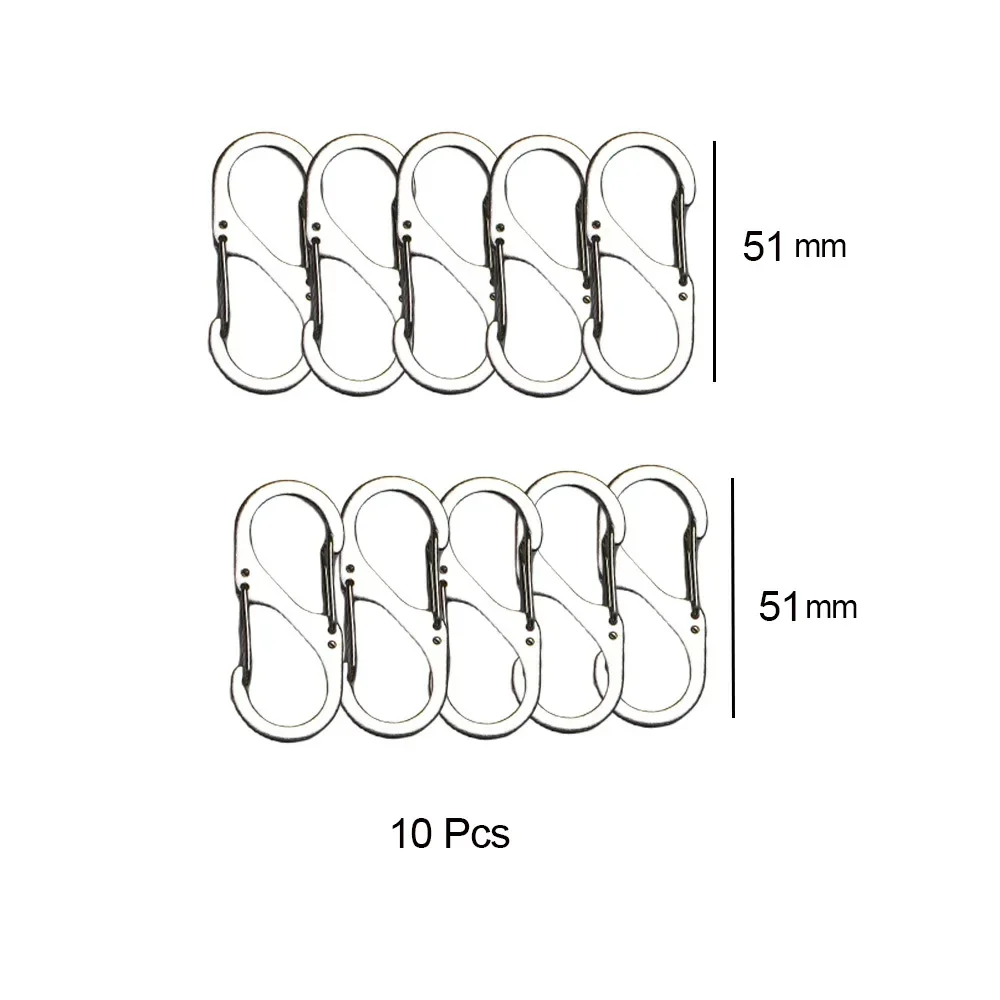 10Pcs Zipper Clips Anti Theft Zipper Pull Locks Dual Spring S Carabiner  Zipper Clip for Luggage Backpacks Suitcase KeyChain - AliExpress