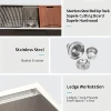 30x19 INCH Handmade 304 Stainless Steel Single Bowl Undermount Kitchen Sink Durable 16 Gauge Stainless Steel Construction 3