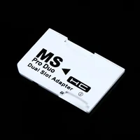 Support Memory Card Adapter Dual Slot Card Reader Micro SD SDHC TF To Memory Stick MS Card Pro Duo Reader Adapter For Sony PSP - Image 2