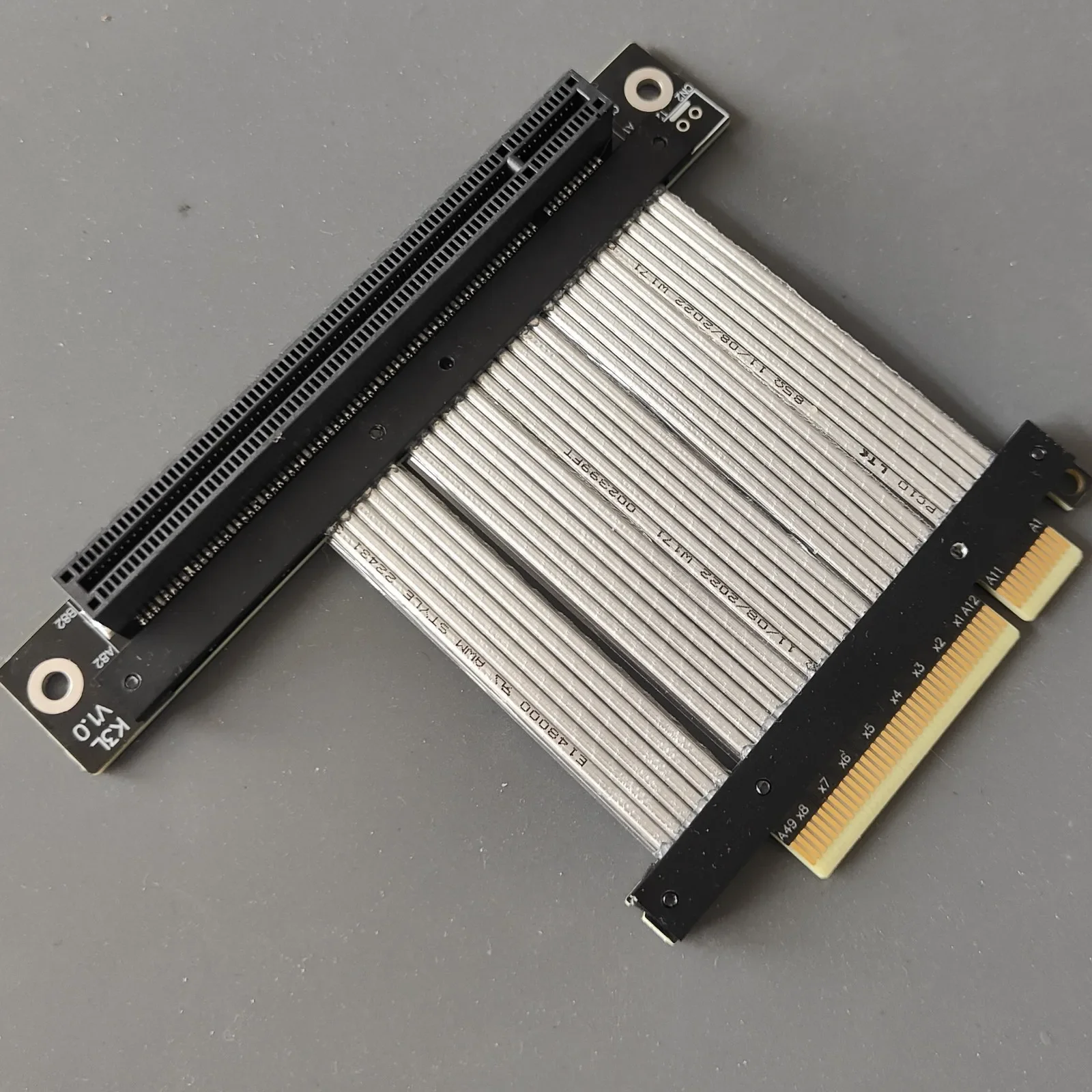 Extensor para Placa Gráfica Pci-e Placas de Vídeo Pci Express Gen4 16x 8x 1u2u Gpu Amd Nvidia Universal Slot 4.0x8x16 Riser Cable - Imagem 5