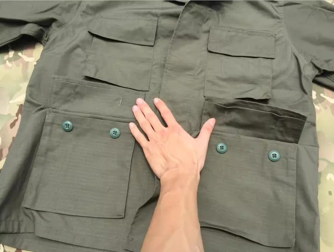 Army Uniform Kit TACTICAL TOM TCU style BDU version RG cavalry green training suit combat suit Long sleeved + Long pants