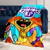 S-Smiling C-Critters Horr0r Game Cartoon Flannel Blanket for Bed Bedroom Sofa Picnic,Throw Blanket for Cover Outdoor Leisure Nap 4