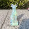 cut Natural opal  cat  home decoration  for gift 1