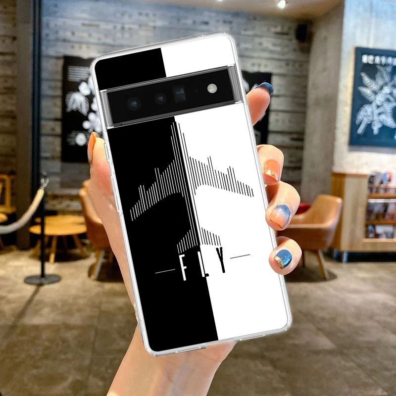 Airplane Design Soft Clear TPU Phone Case Cover