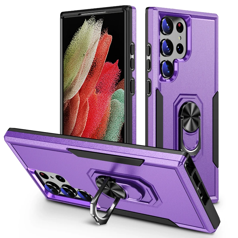 360° Rotating Metal Car Holder Armor Phone Case