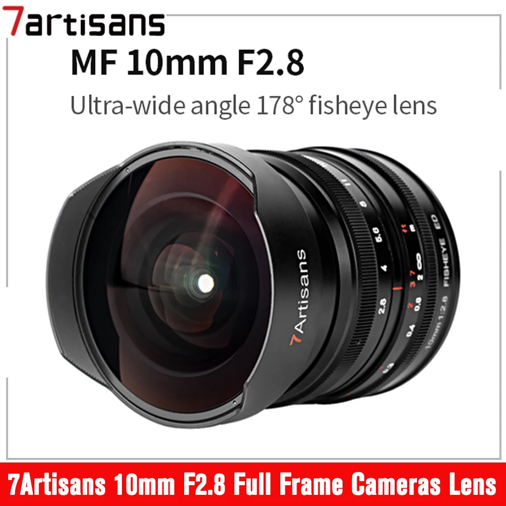 7 Artigiani 10Mm F2.8 Lente Grandangolare Fisheye Full Frame Lens Per Sony E Canon Rf Nikon Z Panasonic L Leica L Fujiffx Gfx 50S