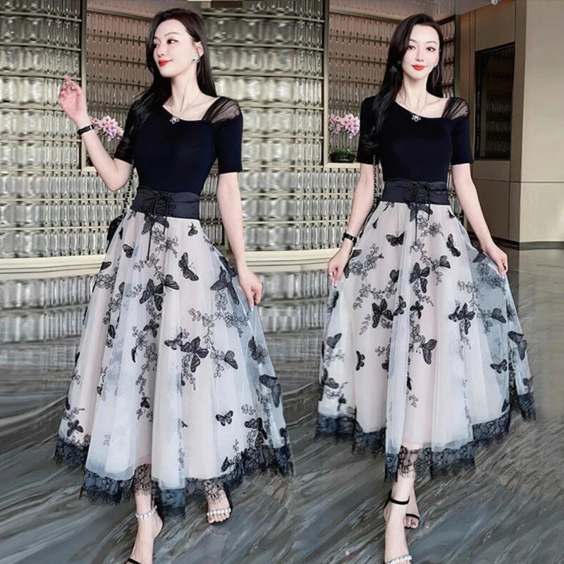 Two-Piece-Skirt-Set-Women-Summer-Korean-Style-Vacation-Outfit-Holiday ...