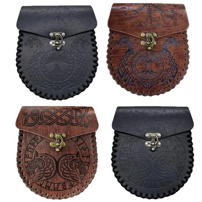 1pc Halloween Weihnachten Mittelalterlichen Ritter Taille Beutel Renaissance Gürtel Set Viking Krieger Cosplay Kostüm