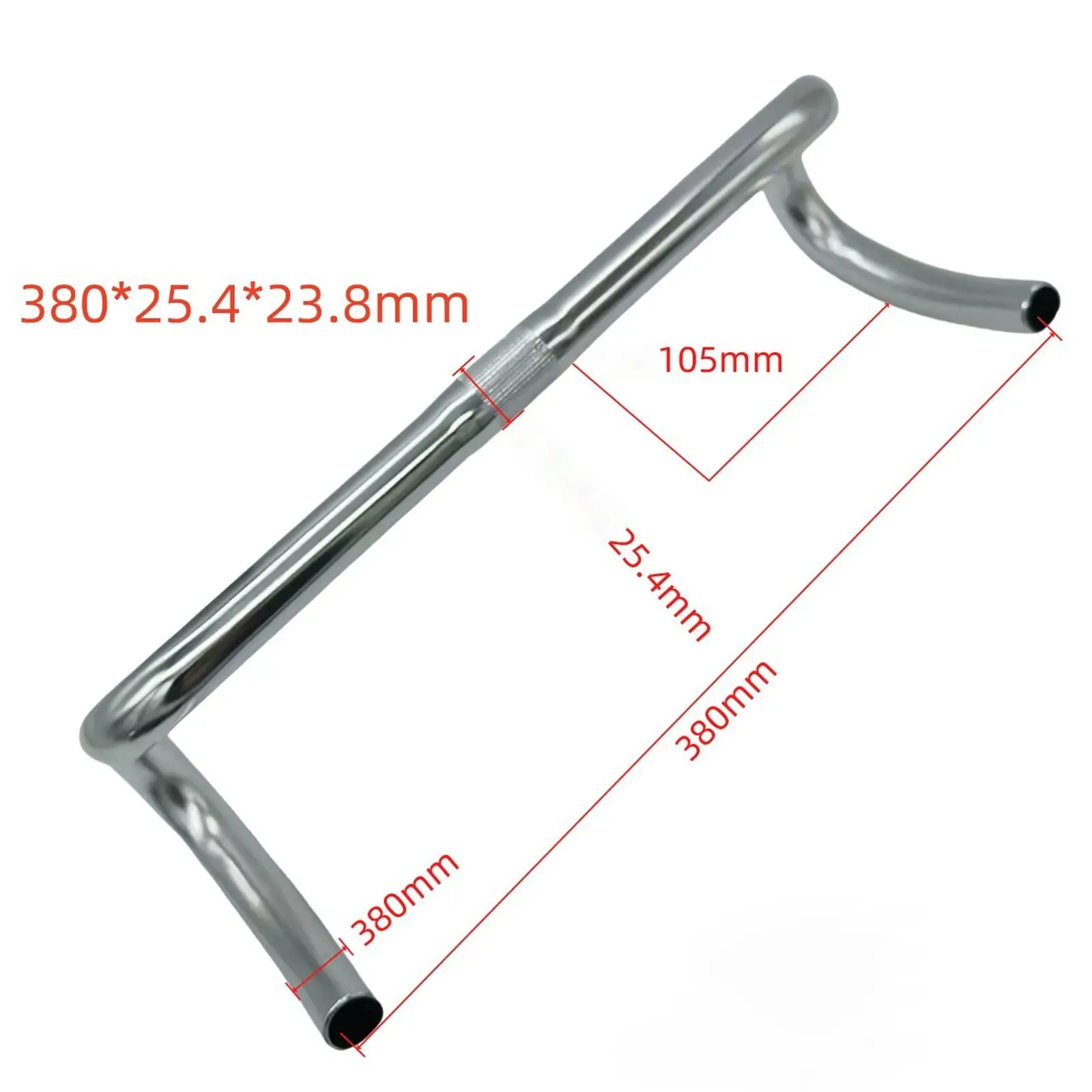 Road Bike Handlebar, Lightweight Aluminum Alloy, Replaces Sturdy Bent Bar, Drop Bar, Curved Bike Handlebar Cycling Accessories