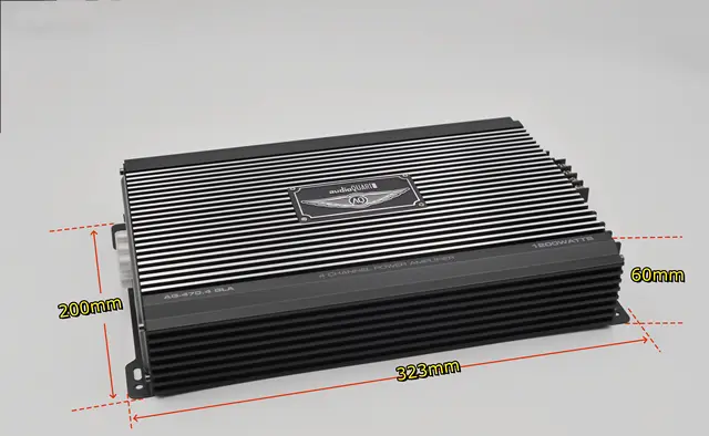audioGUART Car Home Audio Power Amplifier 4 Channel 12V Car Digital Amplifer Car Audio Amplifier for Cars Amplifier Subwoofer 2