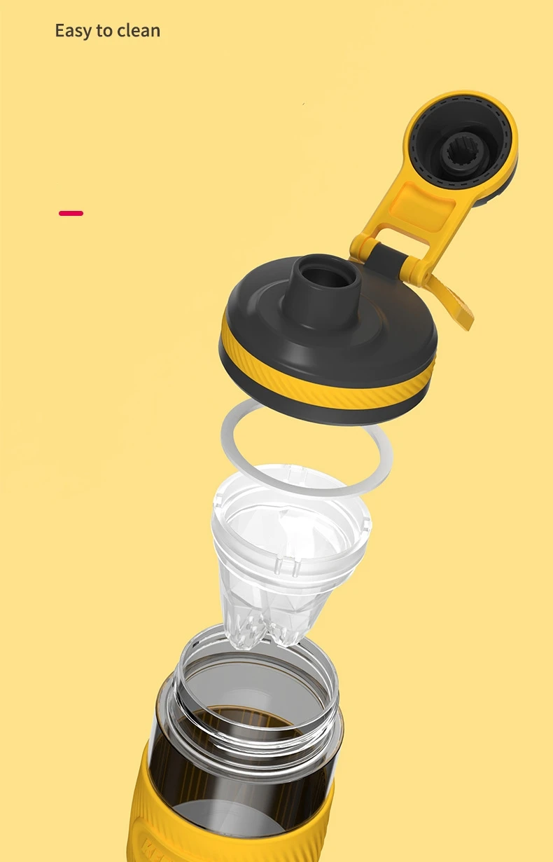 Description Picture 5 of item620ML Sports Shaker Bottle Whey Protein Powder Mixing Bottle Sports Fitness Water Cup Outdoor Portable Plastic Drink Cup Cycling