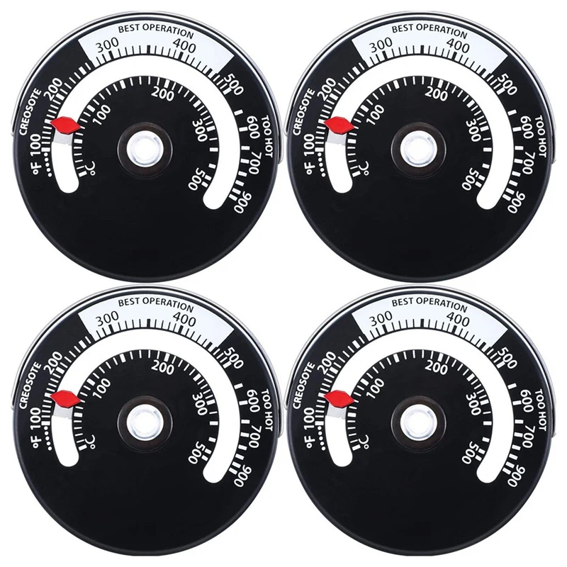 

Магнитный термометр для печки, измеритель температуры для печки по дереву, газовая плита, избегайте повреждения вентилятора от перегрева