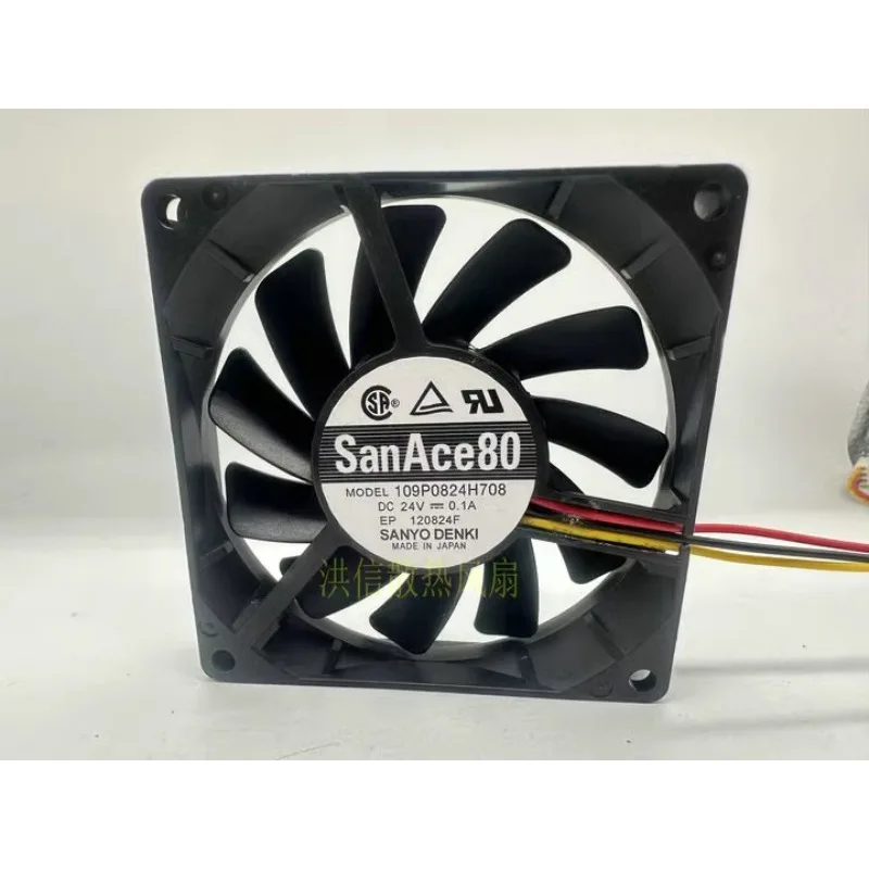 

Новый вентилятор охлаждения процессора для Sanyo 109P0824H708 DC24V 0.1A инверторный вентилятор 8015 80*80*15 мм