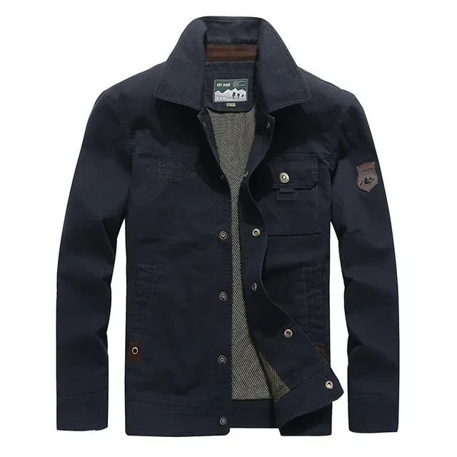 thumbnail image 1 of Chaquetas de primavera y otoño para hombre, abrigos, chaqueta militar ajustada, chaqueta impermeable para hombre, chaqueta de senderismo para exteriores, chaqueta cortavientos para hombre, 1 of 5