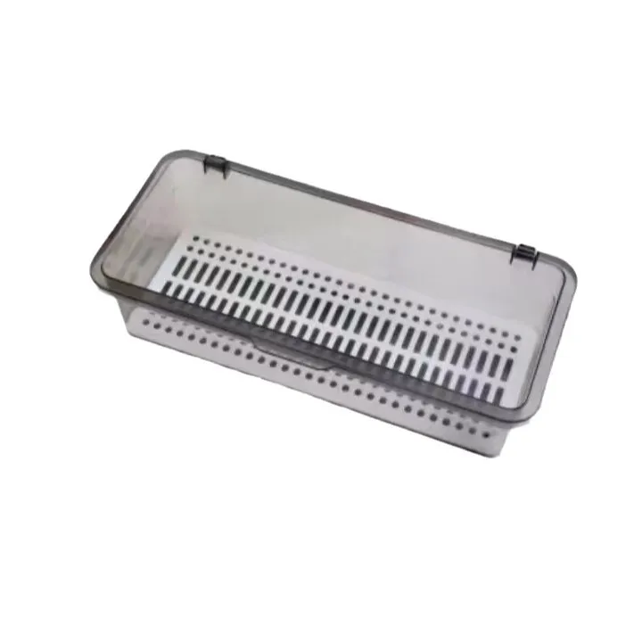 Tray Holder Tableware Organizer Spoon Fork Storage Box Plastic Container Cutlery Rack With Lid And Drainer_voghion.com