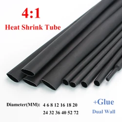 1 Meter Dual Wall Adhesive Heat Shrink Tubing - Multiple Diameters Available - 52mmX1.22M