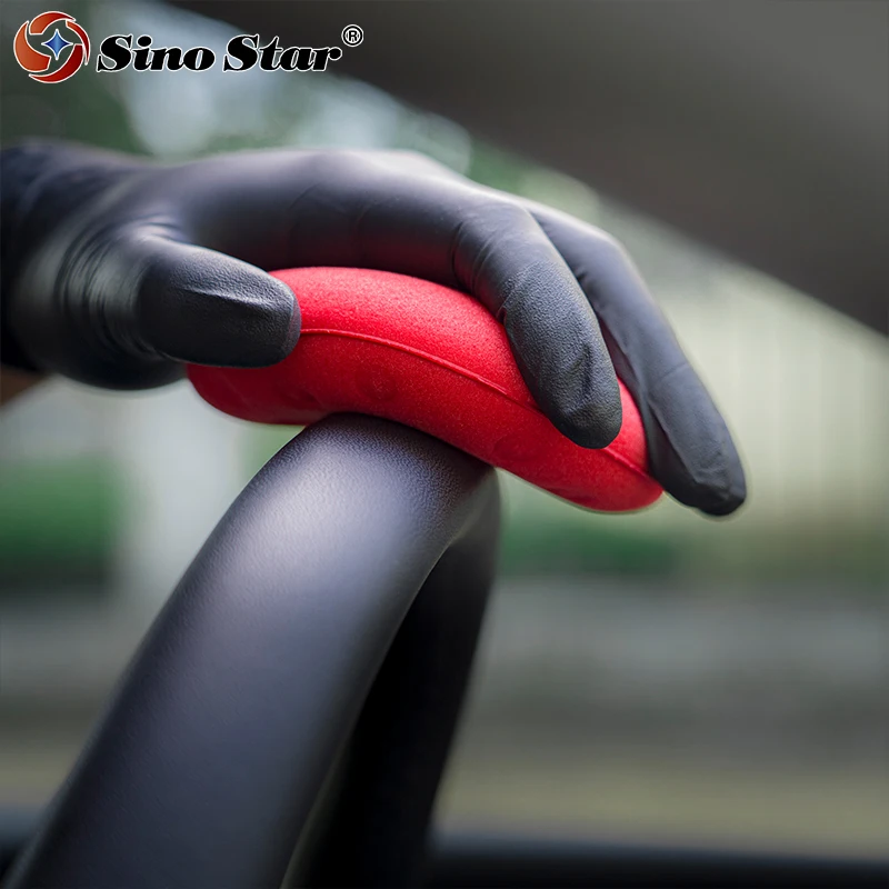 Car Detailing Sponge Wax Applicator Pads Shine 12CM Dia Dots Pressing Hand Polishing for Waxing Paint Ceramic Glas car cleaning sponge car polishing sponge car waxing pad
