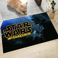 S-Star W-Wars Floor Mat Graphic Printed Flannel Doormats For Bathroom Kitchen Entrance Carpet Home Decor 2