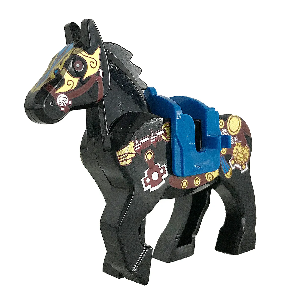 2/4/9PCS MOC Drei Königreiche Krieg Pferd Bausteine Mittleren alters militärische Figuren Montieren Pferde tier Ziegel Spielzeug Geschenk QT05 – Detail 2